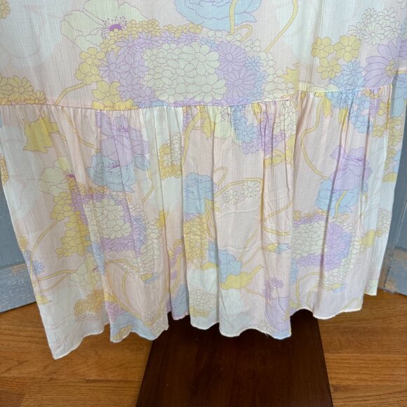 Ba&sh Noma On/Off Shoulder Maxi Dress Nude Sz 4 NWOT - Picture 9 of 16